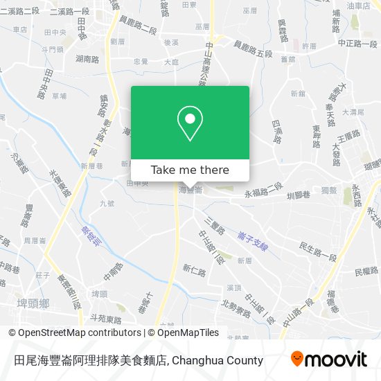 田尾海豐崙阿理排隊美食麵店 map