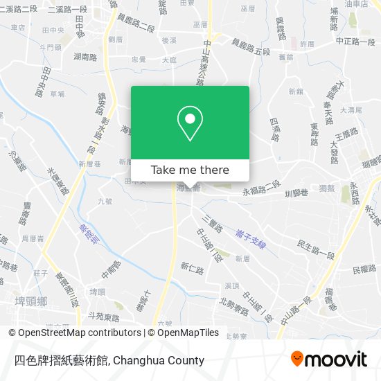 四色牌摺紙藝術館地圖