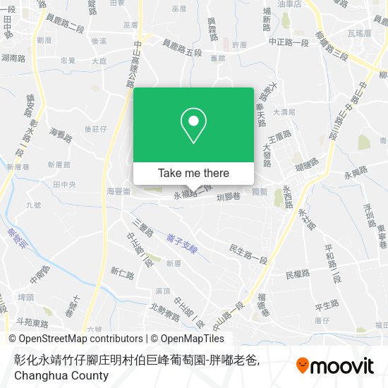 彰化永靖竹仔腳庄明村伯巨峰葡萄園-胖嘟老爸地圖