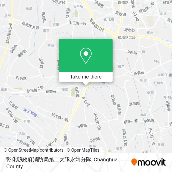 彰化縣政府消防局第二大隊永靖分隊地圖