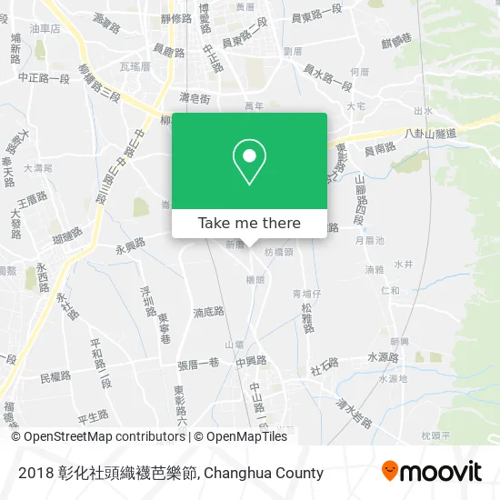 2018 彰化社頭織襪芭樂節地圖