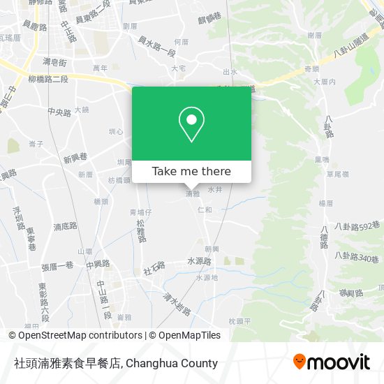 社頭湳雅素食早餐店 map