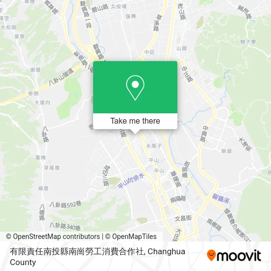 有限責任南投縣南崗勞工消費合作社地圖