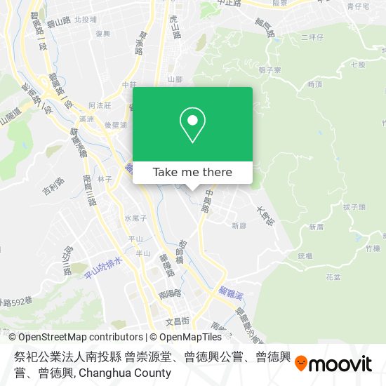 祭祀公業法人南投縣 曾崇源堂、曾德興公嘗、曾德興嘗、曾德興地圖
