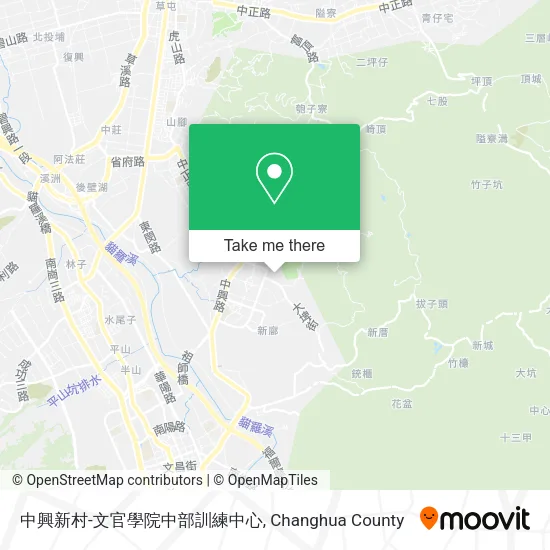 中興新村-文官學院中部訓練中心地圖