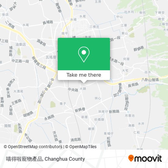 喵得啦寵物產品地圖