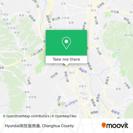Hyundai南投服務廠地圖