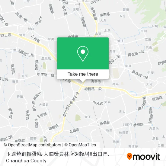玉遑燒迴轉蛋糕-大潤發員林店3樓結帳出口區地圖