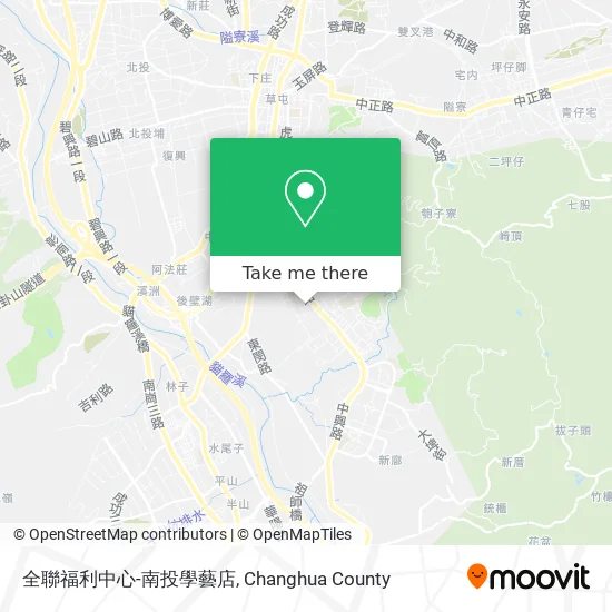 全聯福利中心-南投學藝店地圖