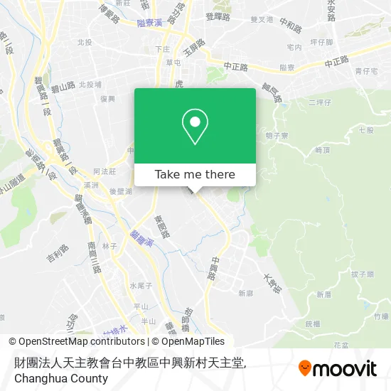 財團法人天主教會台中教區中興新村天主堂地圖