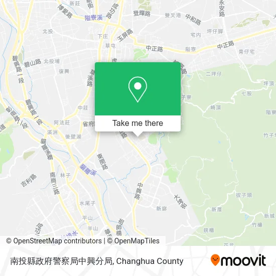 南投縣政府警察局中興分局地圖