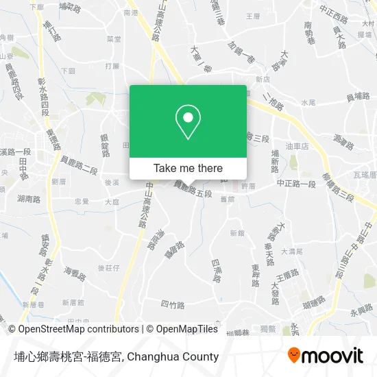 埔心鄉壽桃宮-福德宮 map