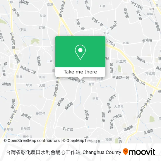 台灣省彰化農田水利會埔心工作站地圖