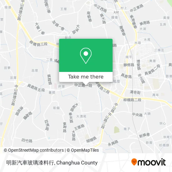 明新汽車玻璃漆料行 map