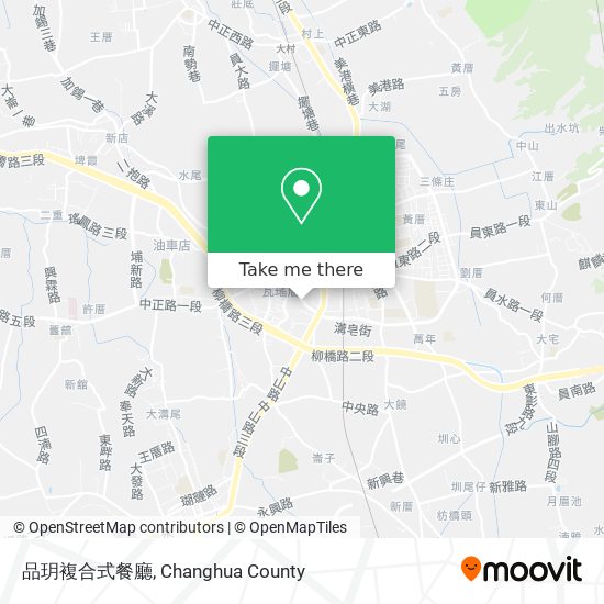 品玥複合式餐廳地圖