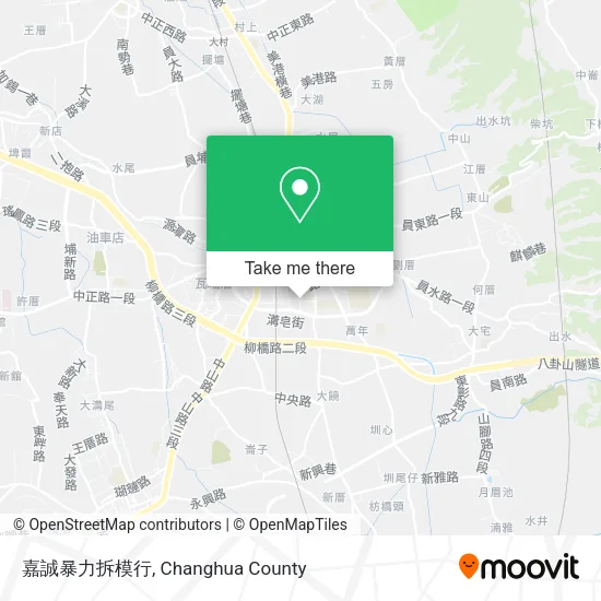 嘉誠暴力拆模行地圖