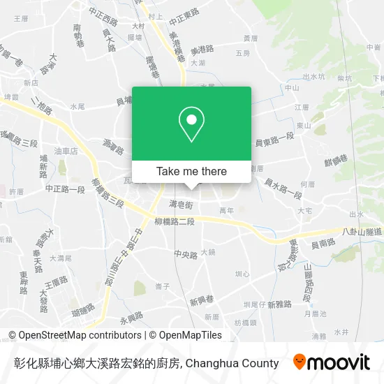 彰化縣埔心鄉大溪路宏銘的廚房地圖