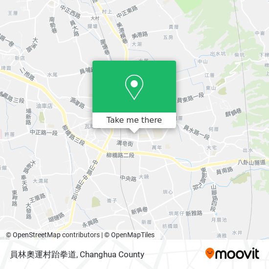 員林奧運村跆拳道 map