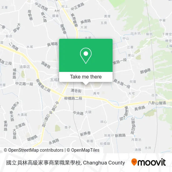 國立員林高級家事商業職業學校地圖