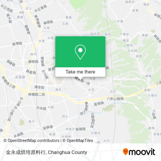 金永成烘培原料行地圖