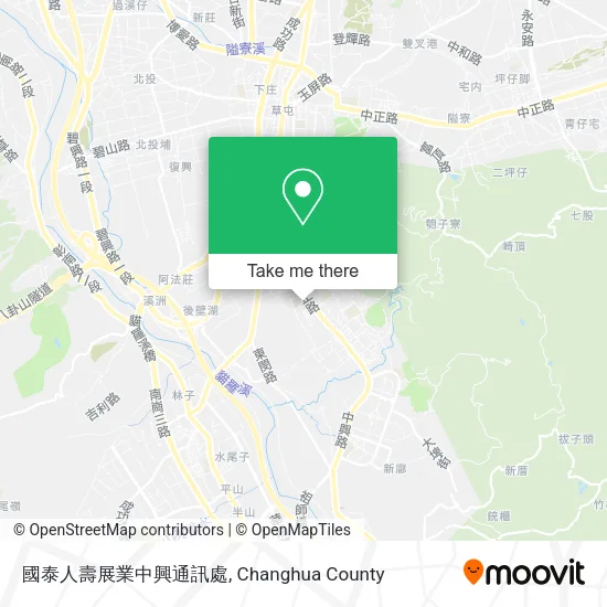 國泰人壽展業中興通訊處 map