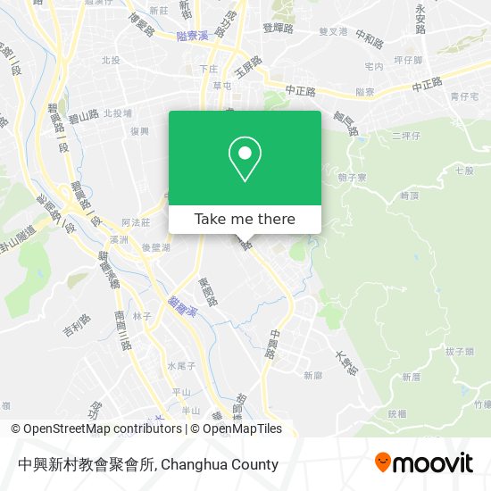 中興新村教會聚會所地圖