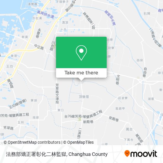 法務部矯正署彰化二林監獄 map