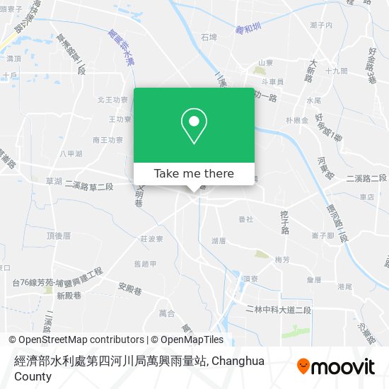 經濟部水利處第四河川局萬興雨量站地圖