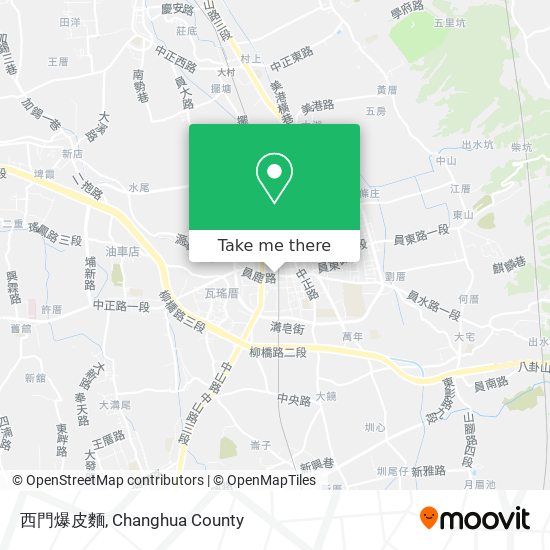 西門爆皮麵 map