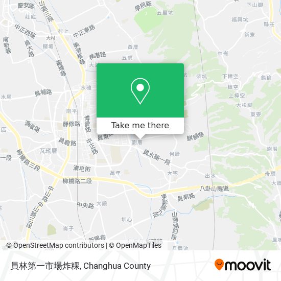 員林第一市場炸粿地圖