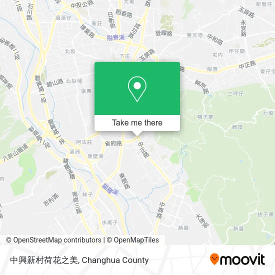 中興新村荷花之美 map
