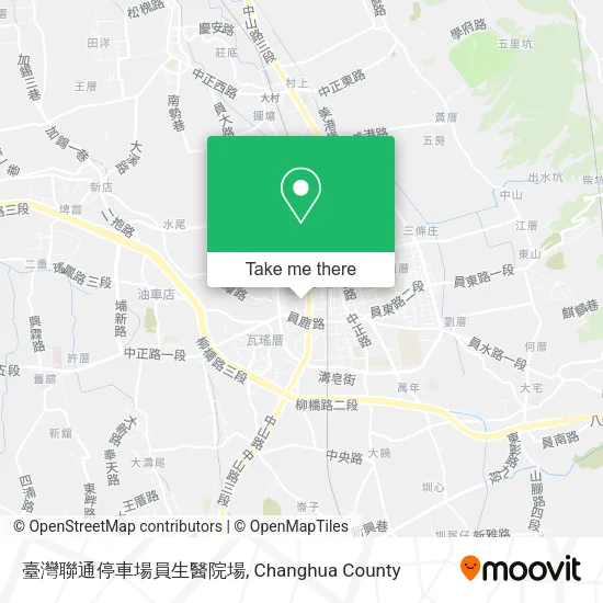 臺灣聯通停車場員生醫院場 map