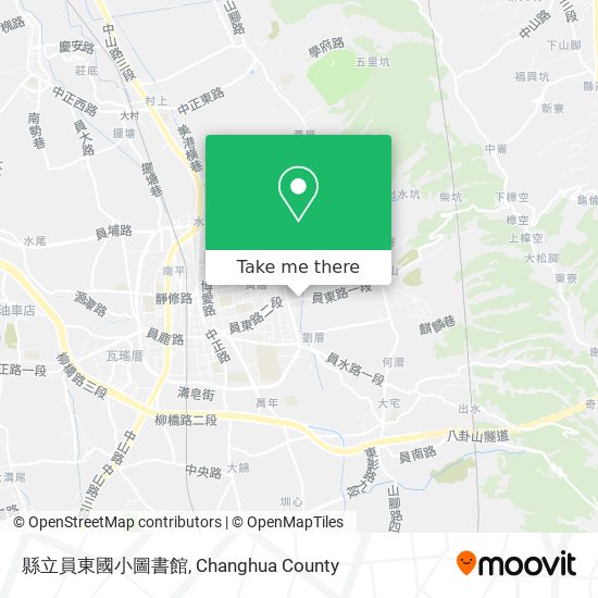 縣立員東國小圖書館地圖