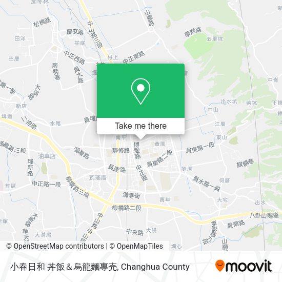 小春日和 丼飯＆烏龍麵專売地圖