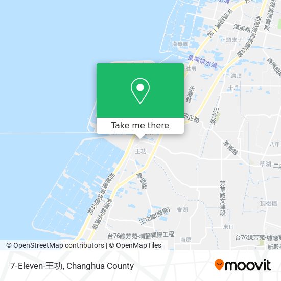 7-Eleven-王功 map