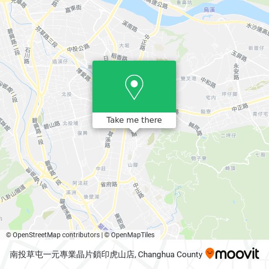 南投草屯一元專業晶片鎖印虎山店地圖