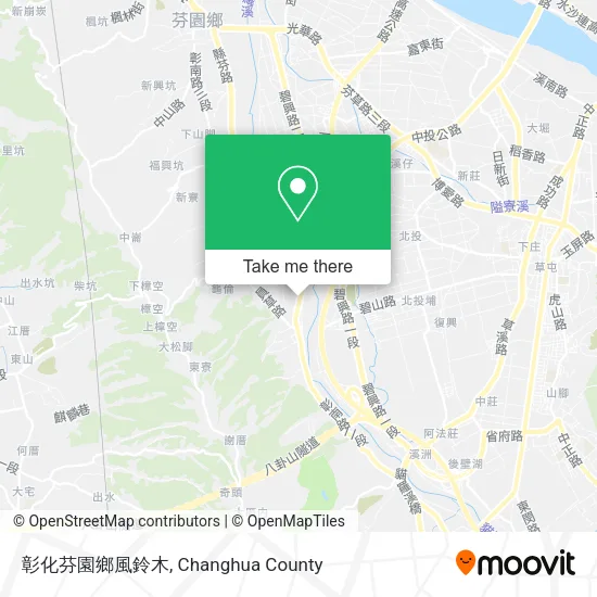 彰化芬園鄉風鈴木 map