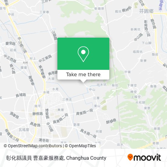 彰化縣議員 曹嘉豪服務處 map