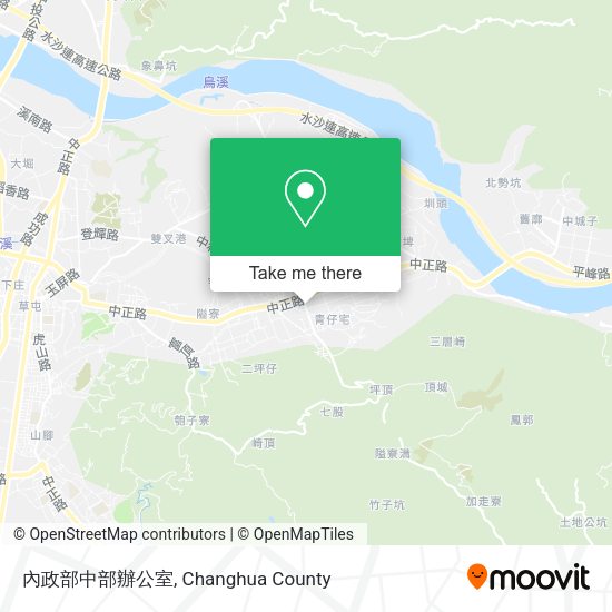 內政部中部辦公室地圖