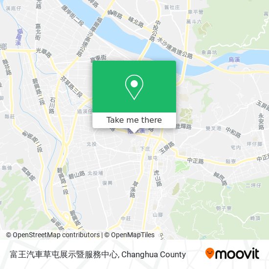 富王汽車草屯展示暨服務中心地圖
