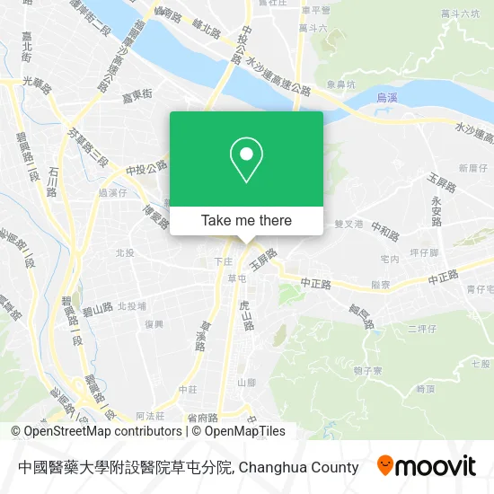 中國醫藥大學附設醫院草屯分院地圖