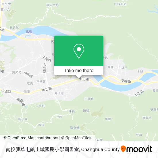 南投縣草屯鎮土城國民小學圖書室地圖