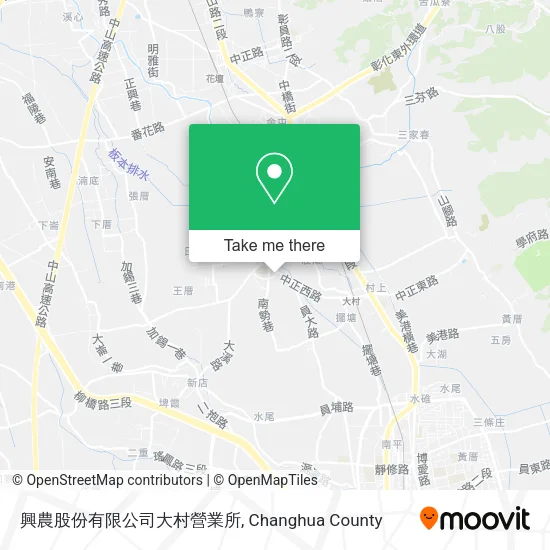 興農股份有限公司大村營業所地圖