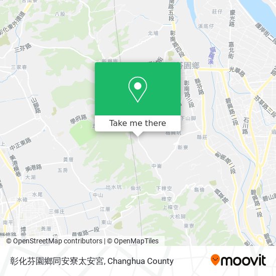 彰化芬園鄉同安寮太安宮地圖