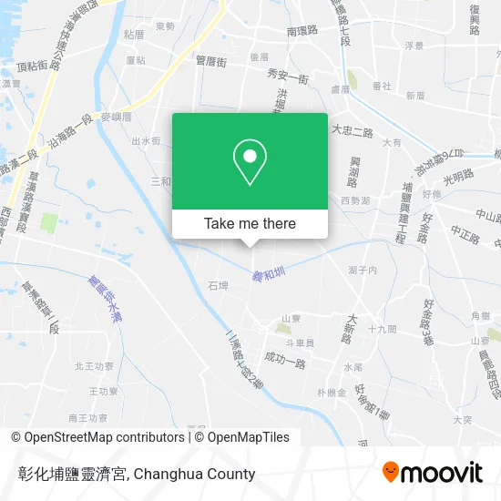 彰化埔鹽靈濟宮地圖