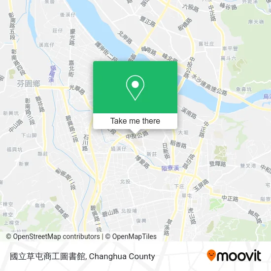 國立草屯商工圖書館地圖