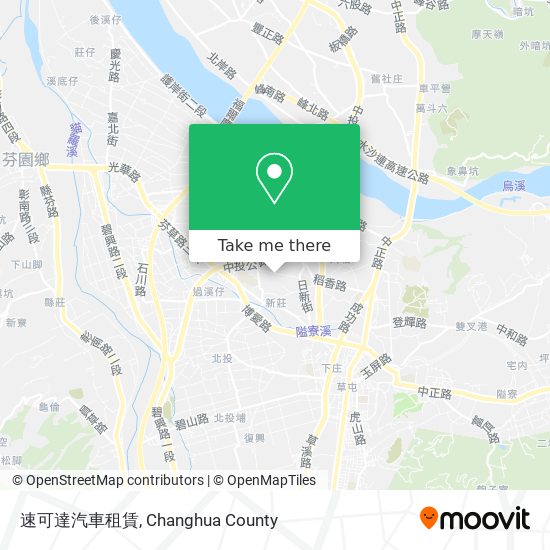 速可達汽車租賃 map