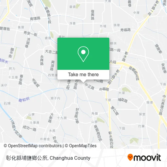 彰化縣埔鹽鄉公所地圖