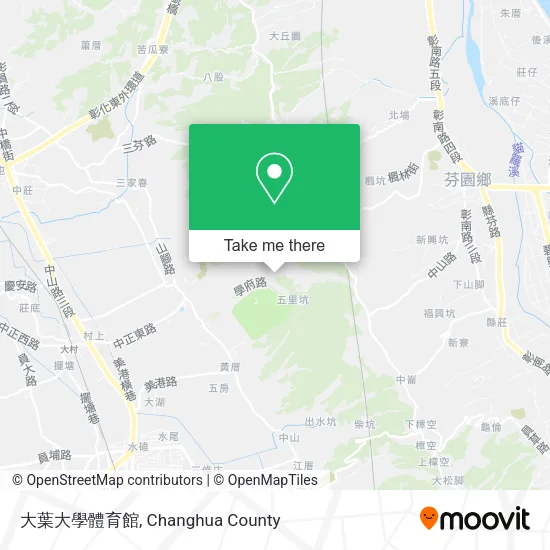 大葉大學體育館地圖