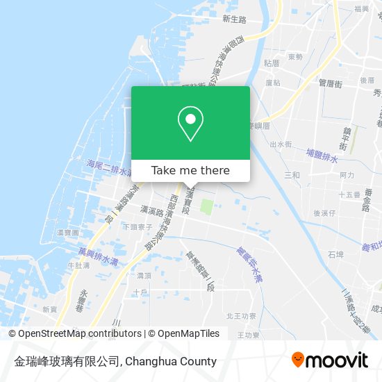 金瑞峰玻璃有限公司地圖